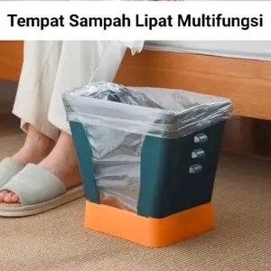 Tong Sampah Lipat Praktis Adjustable Serbaguna - Tempat Sampah Multifungsi Plastik