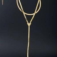 Gambar Kalung rumbai panjang segitiga multilapis seksi Vintage untuk wanita hadiah perhiasan leher rantai ular warna emas Gotik minimalis baru Elegan dari Margono Indonesia Kota Administrasi Jakarta Utara 4 Tokopedia