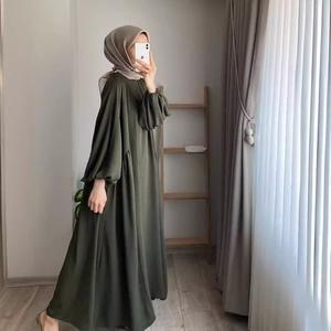 Pakaian Wanita Muslim, Ketibaan Baru, Koleksi Musim Bunga dan Musim Luruh, Warna Pejal, Fesyen Elegan, Pullover Longgar, DM054, dengan Rekaan Bintik