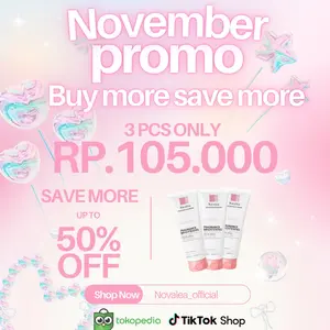 Novalea Body Lotion 3 Product - Harga Spesial Rp.105.000 - Diskon hingga 50% - Beli Lebih Hemat