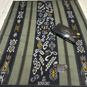 SARUNG Bindoro A1 210 Motif Eksotik Hijau Verde Kayu Ganjil EUR Intl MOTIF (JGK)