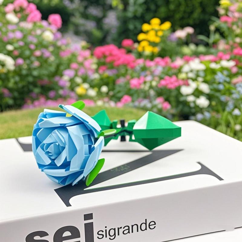 Valentine's Day Exclusive Surprise! Rose building blocks, small particles pieced together to create a dreamy eternal flower, creative DIY interpretation of ultimate romance 8