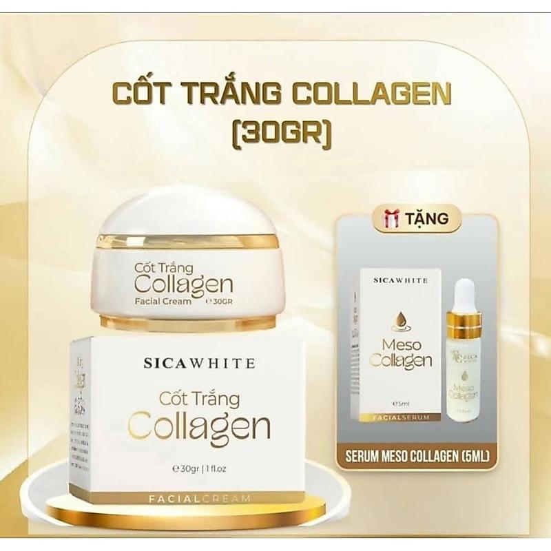 ( ) CỐT TRẮNG COLLAGEN TẶNG SERUM MESO HỘP 30G