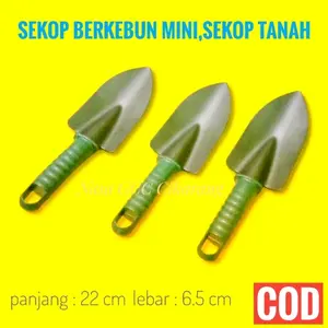 SEKOP MINI BERKEBUN-SEKOP BESI GAGANG PLASTIK