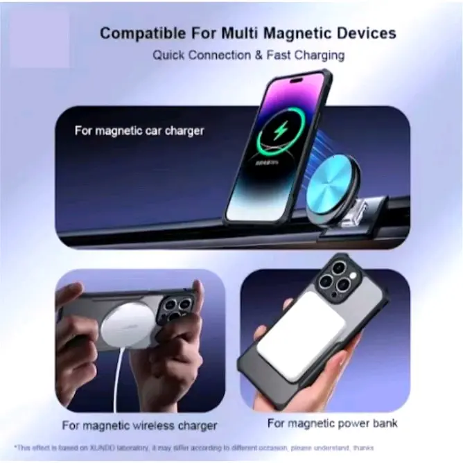 Case INFINIX ZERO 30 4G / 5G MAGSAFE Beatle Series Bumper Mganetic Armor Fuze Transparan Clear 7