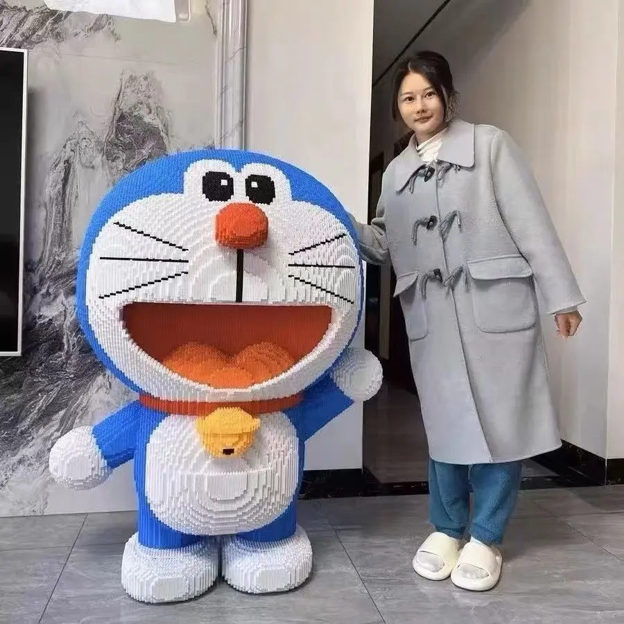 Set Blok Binaan Teka-teki LEGO Doraemon, Saiz Gergasi, Serasi dengan LEGO, Sesuai untuk Dewasa, Teka-teki Sukar, Idea Hadiah Hebat, Mainan Set Bangun