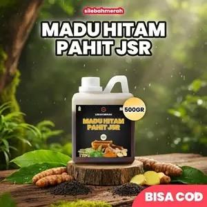 Madu Hitam pahit JSR 500gr Membantu Memelihara Kesehatan Pada Penderita Diabetes Asam Urat dan Kolesterol ukuran