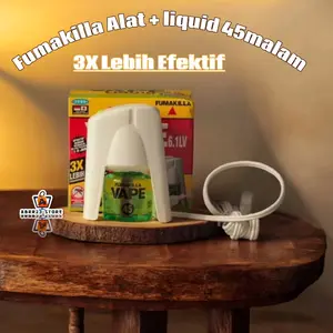 Fumakilla Vape Anti Nyamuk Set Alat+Refill Obat Nyamuk Elektrik Set Efektif Tanpa nyamuk