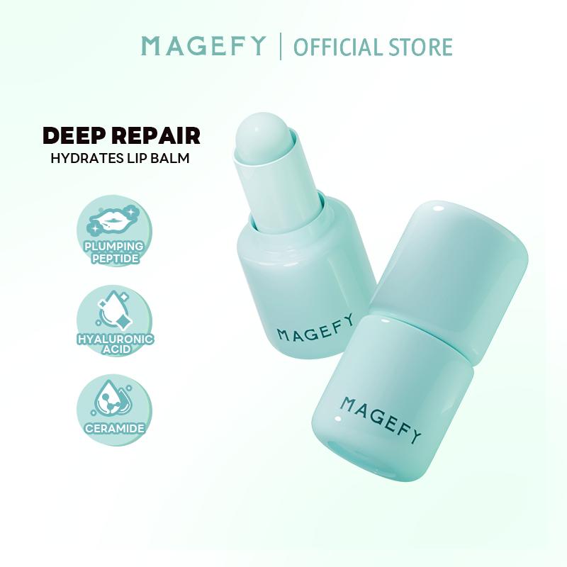 MAGEFY Son Dưỡng Môi Không Màu Deep Repair Hydrates Lip Palm – Dưỡng Ẩm Sâu 12H, Phục Hồi Nứt Nẻ, Hương Berry Ngọt Ngào – Lip Balm, Unisex