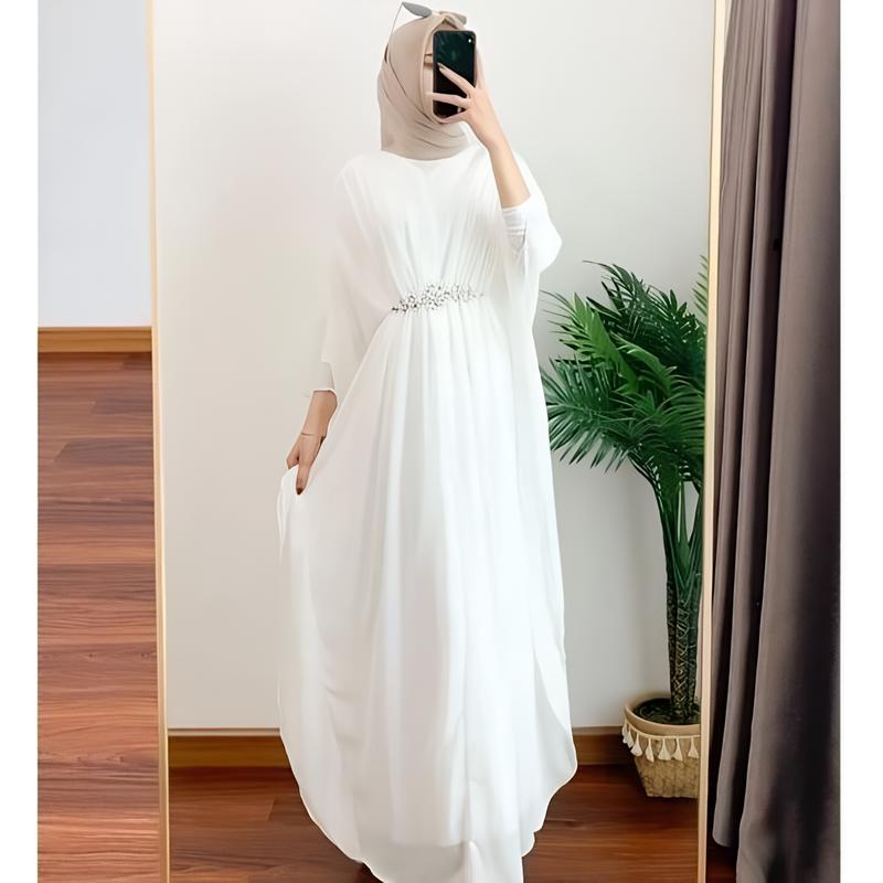 Larist Baju Kaftan Wanita Terbaru 2025 Gamis Simple Elegan Kaftan Lebaran Mewah Gamis Kaftan Kondangan Dress Pesta Muslim Remaja Dewasa Busui Friendly Gaun Maxi Hitam 3