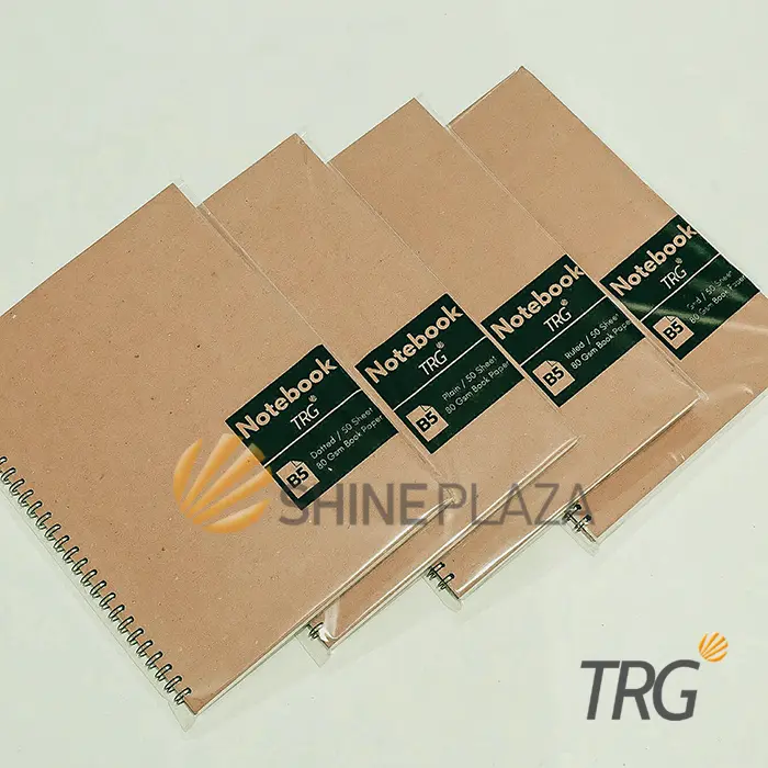 Buku Tulis Catatan B5 Bookpaper Dot Grid Plain Ruled TRG - TRG Kraft Cover Spiral Notebook 0