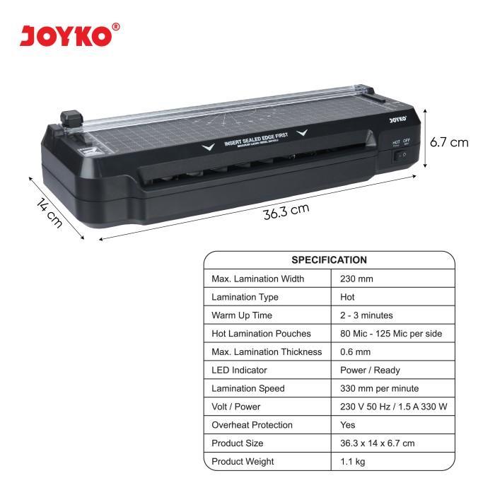 JOYKO Laminating Machine Mesin Laminasi LM-06 3 in 1 Function