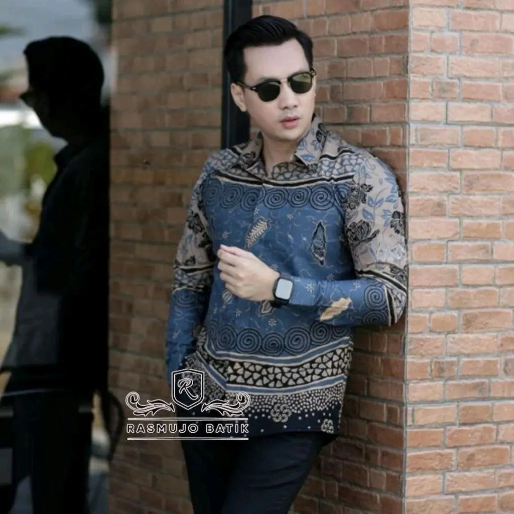 Batik Pria Cakrawala Lengan Panjang Casual - Kemeja Batik Pria Dewasa Lengan Panjang Baju