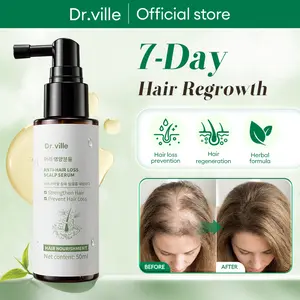 Dr.ville Hair Tonic Penumbuh Rambut & Anti Rontok - Serum Herbal Jahe & Ginseng Kuatkan Akar Rambut Tipis Pria Wanita