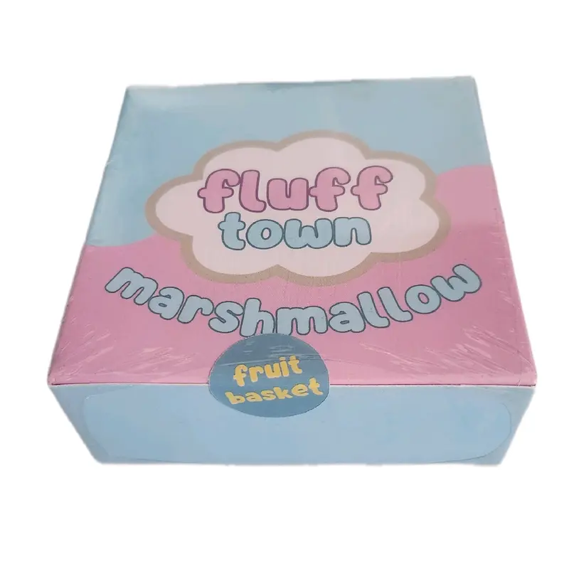 Fluff Town Marshmallow Fruit Basket Mix 3 Rasa Strawberry Mango Banana 4