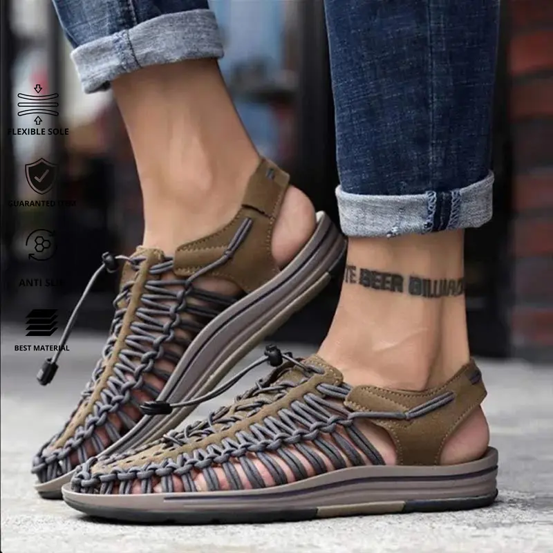 Sepatu Sandal Tali Unisex 36-45 Sendal Gunung - Sendal Outdoor - Sandal Pria Wanita sandal karet 5