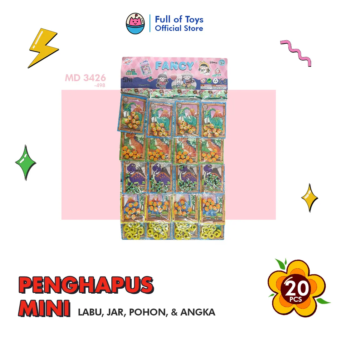 Penghapus Mini MD 3426-498 - Full of Toys