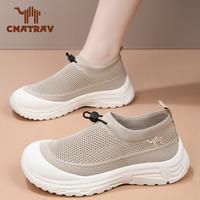 Gambar CMATRAV Sepatu olahraga wanita model terbaru untuk musim panas, sol tebal anti-selip, sol lembut, serbaguna, dan gaya slip-on yang modis. - Brown, 36 dari CMATRAV Kab. Tangerang 2 Tokopedia