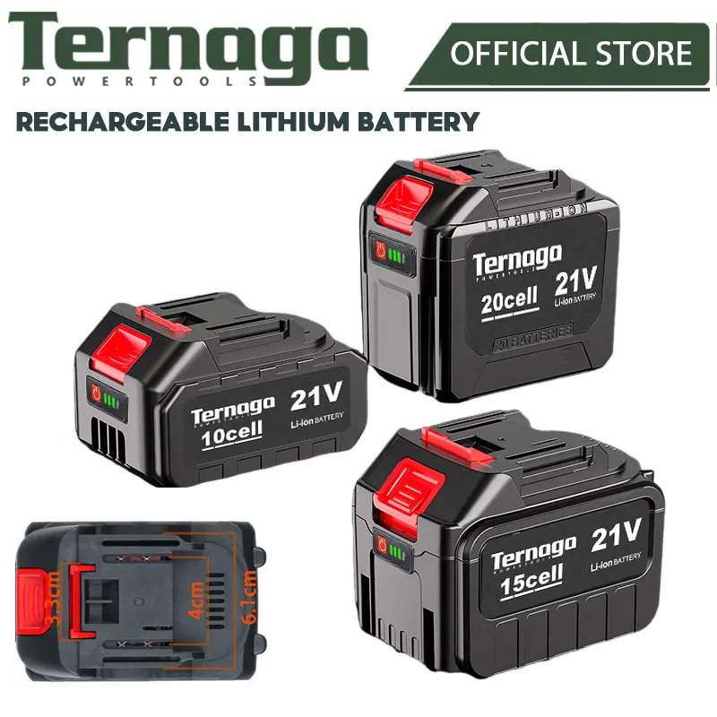 Ternaga Lithium Battery MT Design Battery for Power Tools Universal Replacement Battery High Capacity Charging Kit