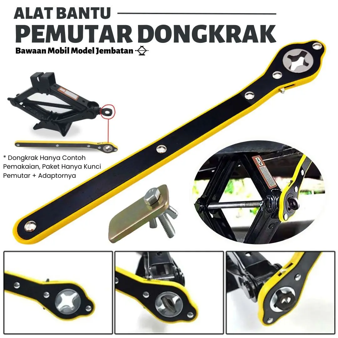 Mr jack kunci pas pemutar dongkrak mobil Bawaan universal Rachet