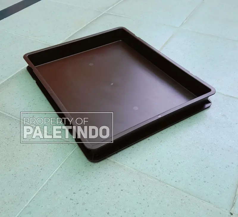 Keranjang Rot/ Bakery 53 x 43 x 5.5 Cm - Food Grade, Plastik Solid, Coklat & Merah 2