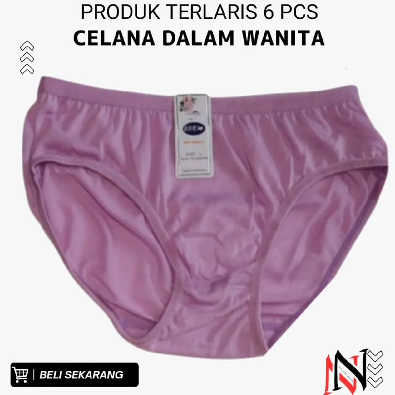 GHC 6 Pcs Celana Dalam Wanita Remaja Dewasa size M, L, XL, XXL, 4L, 5L  Katun Cewek 0