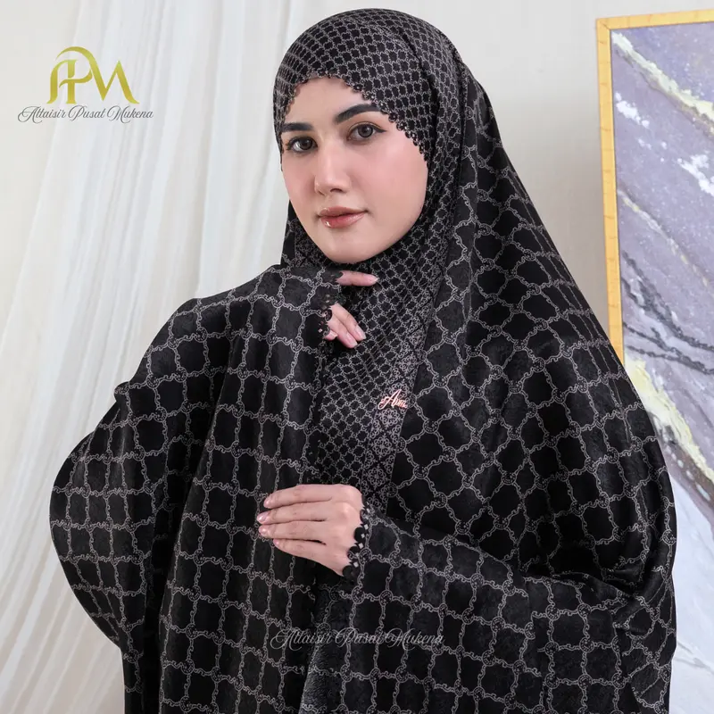 APM - Mukena Dewasa Mewah Santorini Silk 3in1 Lasercut Rayyan Series 7