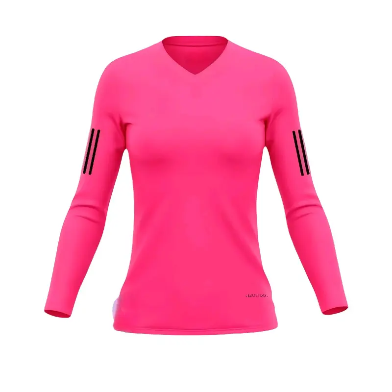 Kaos Olahraga Wanita dengan Kerah Leher V dan Body Fit - Jersey 8