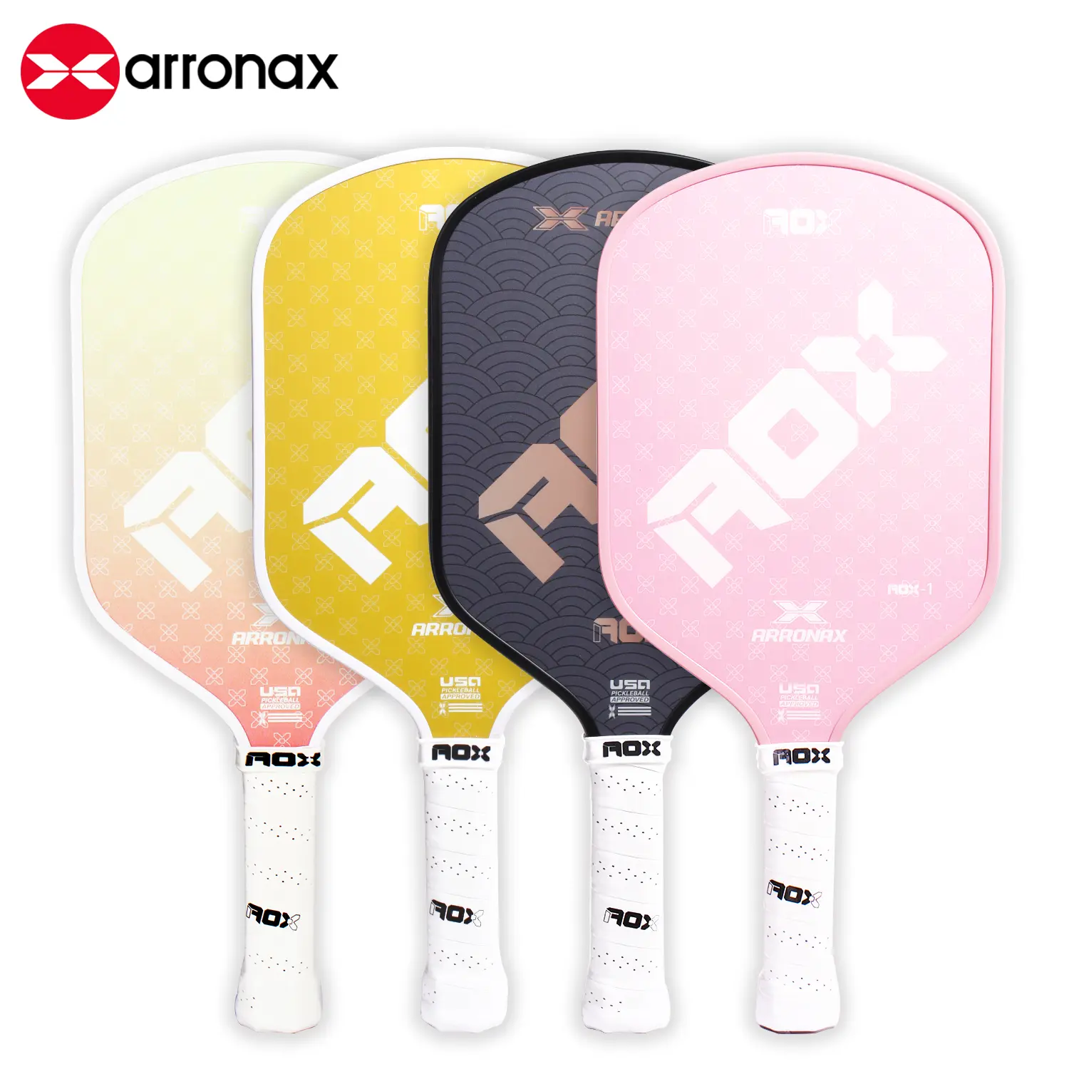Vợt Pickleball, ARRONAX, Ép Lạnh, Làm Bằng Sợi Thủy Tinh, Có Hiệu Quả Lõi Tổ Ong, Quay & Kiểm Soát, Mái Chèo Pickleball Cao Cấp