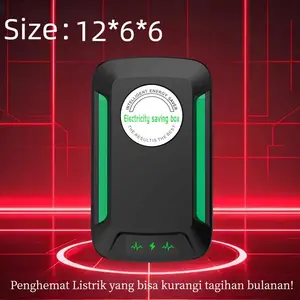 【Hitam ditingkatkan】Penghemat Listrik Daya Listrik Hemat Energi Kotak Penghemat Energi Alat Penghemat Energi 90V-250V - 1 Black（lebih baik） alat  penghemat  listrik Alat Penghemat Daya Listrik Soft Start