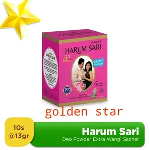 bedak harum sari 1 box isi 10 sachet || murah berkualitas.