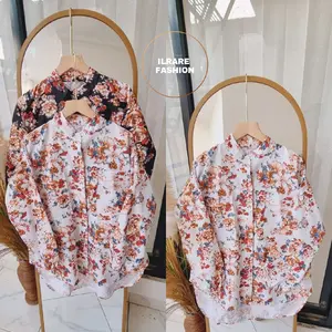 IL-kemeja semi Tunik Marshanda Atasan wanita Motif