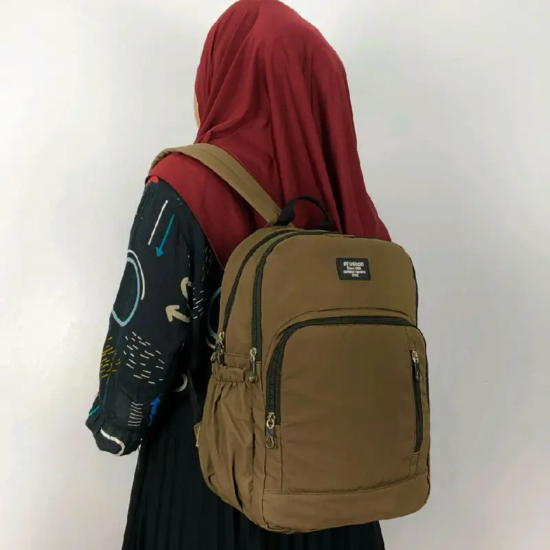 A 4126 - TAS RANSEL BACKPACK SIMPLE SEKOLAH WANITA / PRIA BEST QUALITY 2