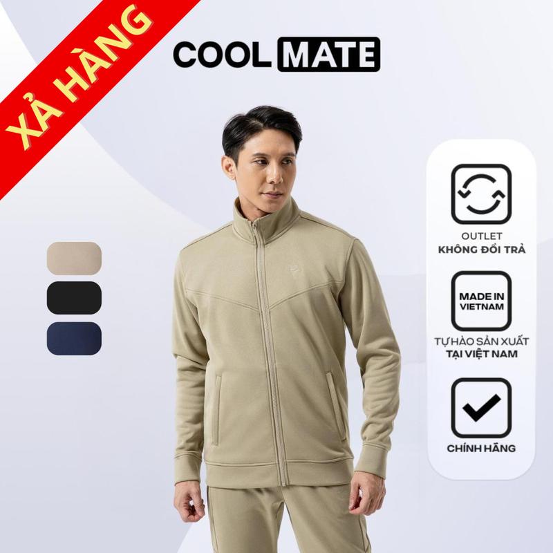 Outlet Không đổi trả Áo khoác thể thao Fleece Track Jacket Premium Giữ ấm - Coolmate
