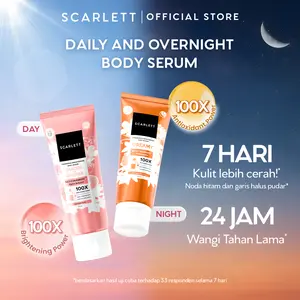 【NEW LAUNCH】SCARLETT GLUCINAMIDE Fragrance Brightening Body Serum 170ml - Garden of Whisper & Dreamy | Mencerahkan, Melembapkan, Mengurangi Noda Hitam, Meremajakan, Meratakan Warna Kulit, Wangi Mewah Seharian Siang dan Malam