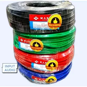 Makita Kabel Mic Stereo Jempol Exclusive 2x20 Input Audio Berkualitas Tinggi ( Harga per meter )