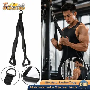 Tali Tricep Gym Multi Grip Tricep Rope Cable Attachment Tali Pull Down Strap Gym Aksesoris Fitness