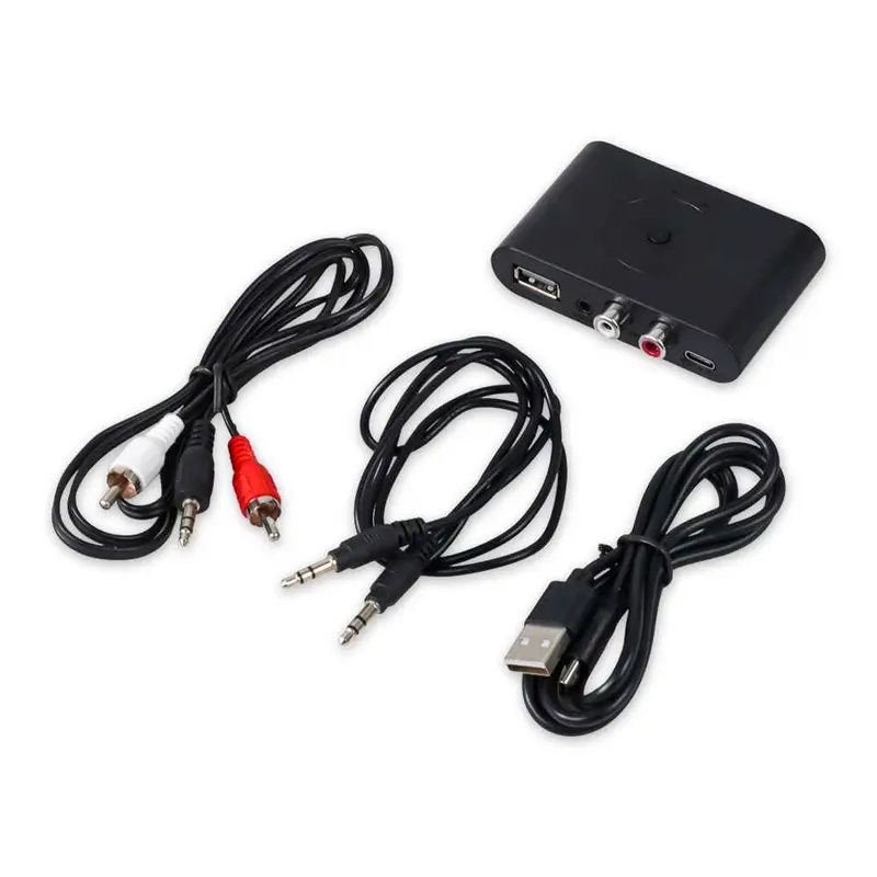 Audio Bluetooth 5.2 Receiver Adapter 3.5mm I Penghubung Bluetooth Speaker - Black 7