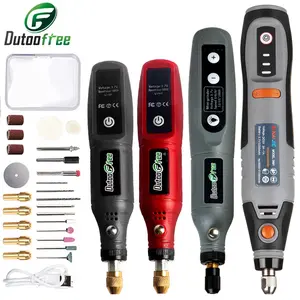 USB Cordless Rotary Tool Kit Woodworking Engraving Pen DIY For Jewelry Metal Glass Mini Wireless Drill With 24PCS Accessory - Style 3