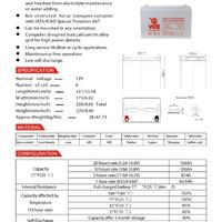 Gambar VOZ 100AH VA12-100S Battery VRLA 12volt dari Innovatech Official Kota Administrasi Jakarta Pusat 4 Tokopedia