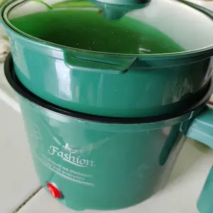 【COD】Panci Listrik Kukusan Plastik Teflon Cooking Pot Panci Listrik Elektrik Cooker