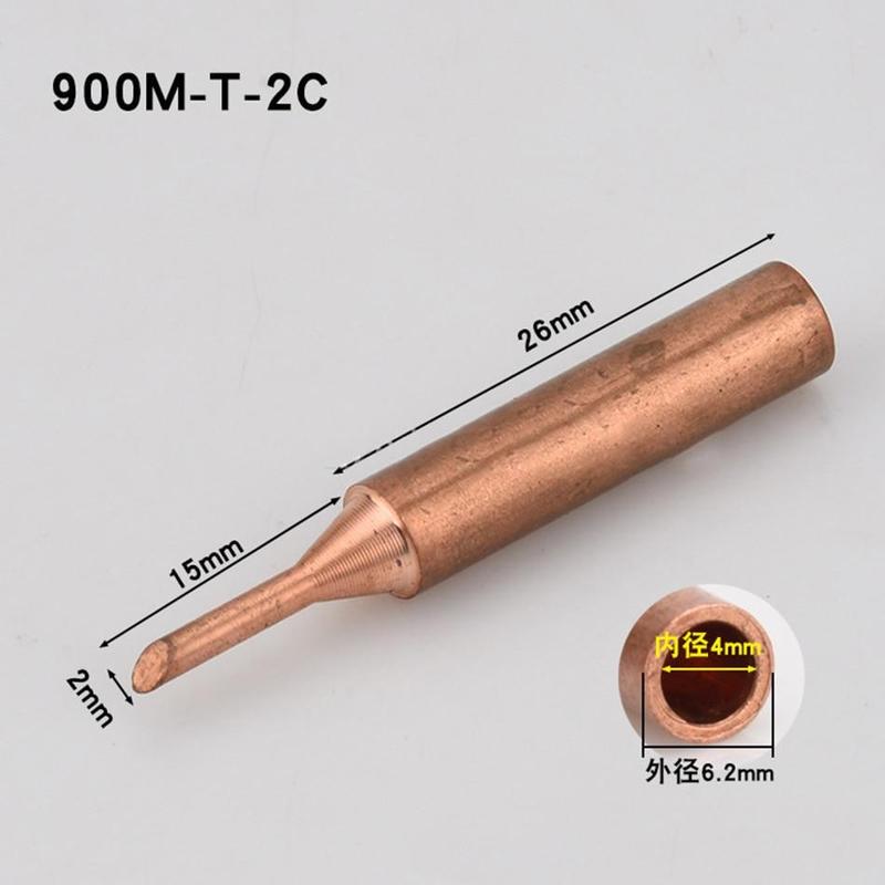 Product Introduction of 10pcs Soldering Pure Copper Soldering Iron Head Protection Longevity Electric Soldering Head 13