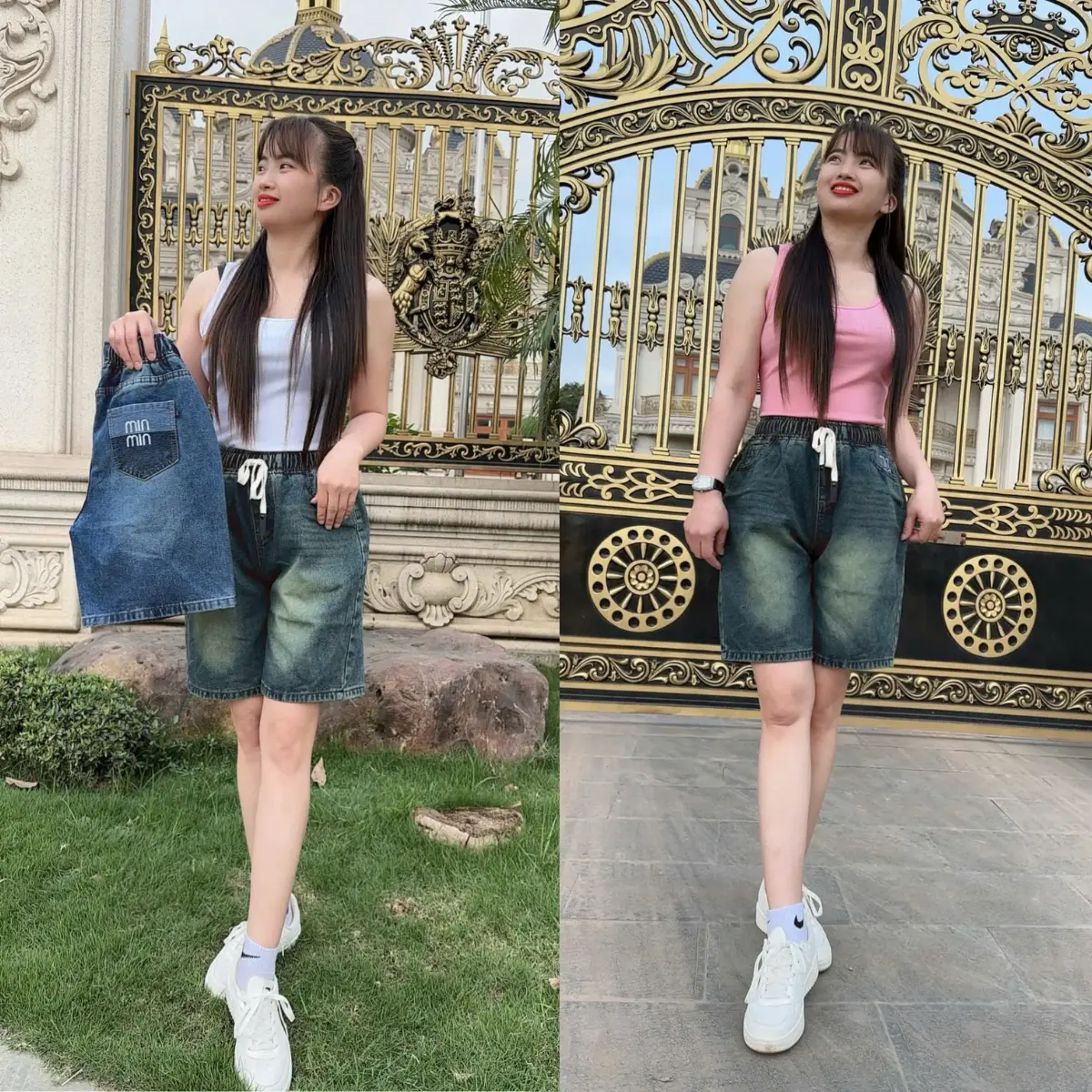 Quần Ngố Cạp Chun, Cạp Lưng Cao - Mã 2