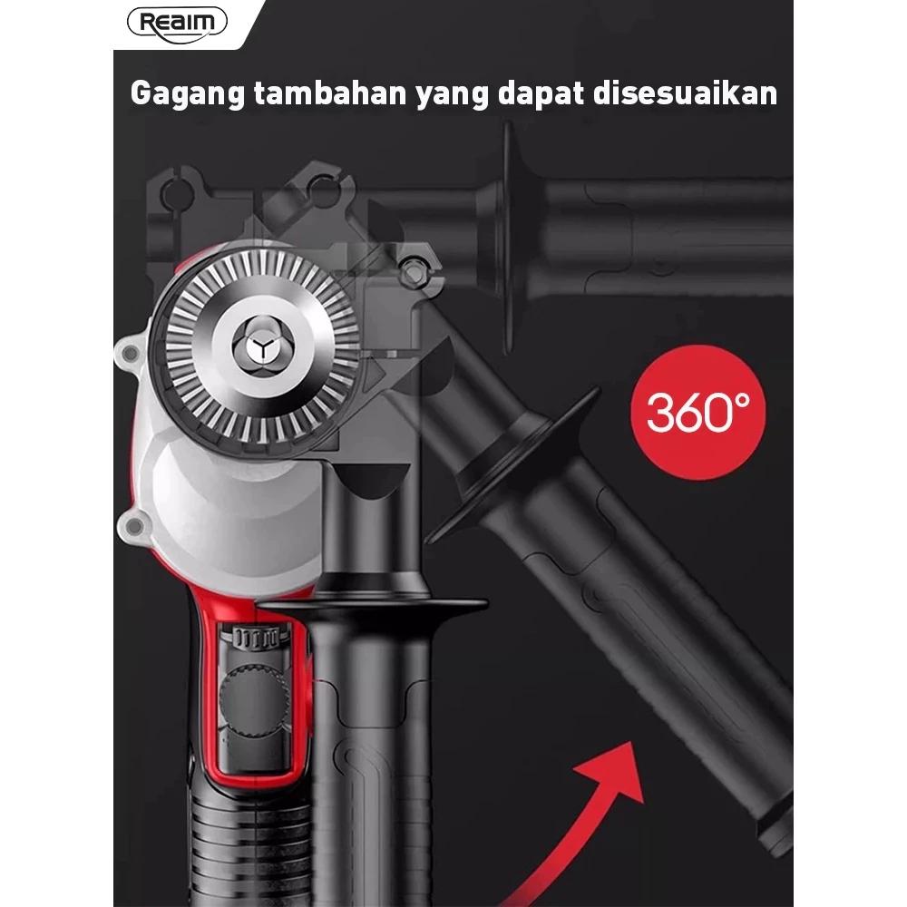 REAIM Mesin Bor dan Gerinda Listrik 2 IN 1 Paket 13MM Untuk Perbaikan Rumah Tangga Konstruksi Bangunan dan Perbengkelan Kuat Tahan Lama Multifungsi Harga Terjangkau Garansi 5 Tahun