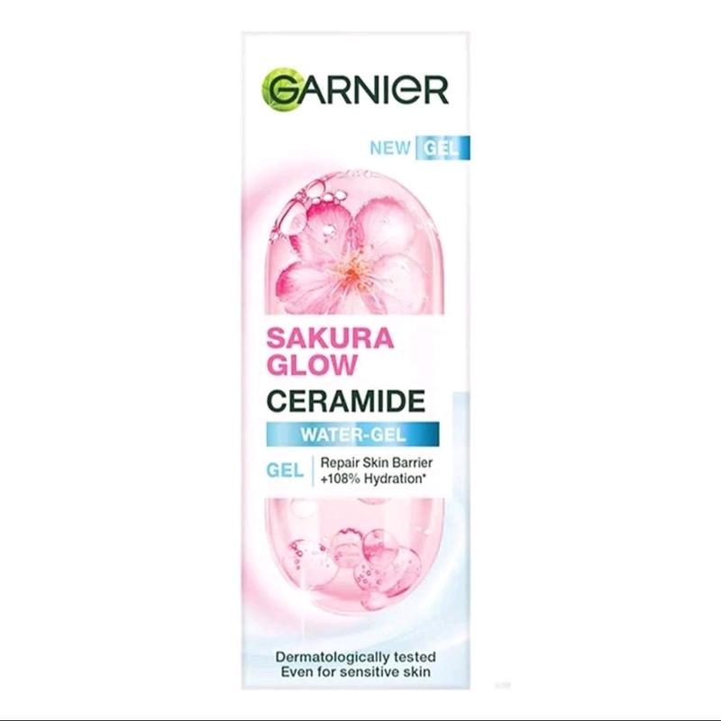 Garnier Bright Complete Vit C/Sakura Glow Ceramide Moisturizer Pelembab & Pencerah Wajah Water Gel 20ml dengan Niacinamide dan Hyaluron - Mencerahkan 2