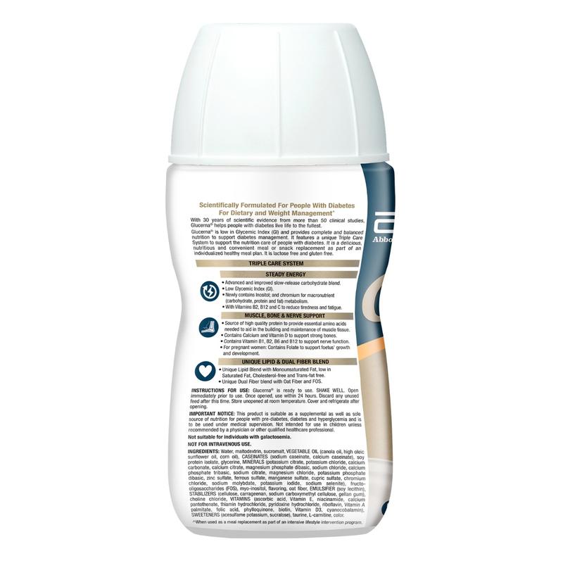 [Bundle of 4] Glucerna Triple Care Ready-to-Drink Vanilla 220ml 6