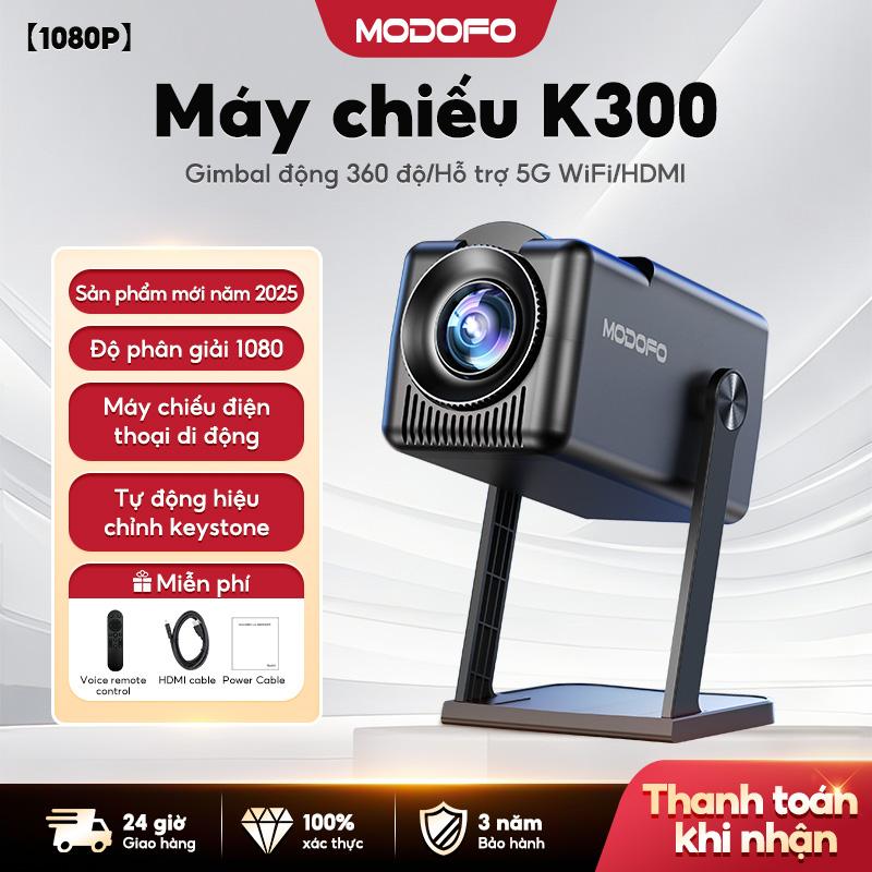  【MODOFO*KOL KOC Máy chiếu COD Hyundai H713 Máy chiếu phim 4K - Nâng cấp hoàn toàn Thiết kế nguồn điện Châu Âu Thích hợp sử dụng tại nhà Máy chiếu phòng ngủ đẹp Máy chiếu mini Fly 360 hỗ trợ kết nối điện thoại di động WiFi Bluetooth 