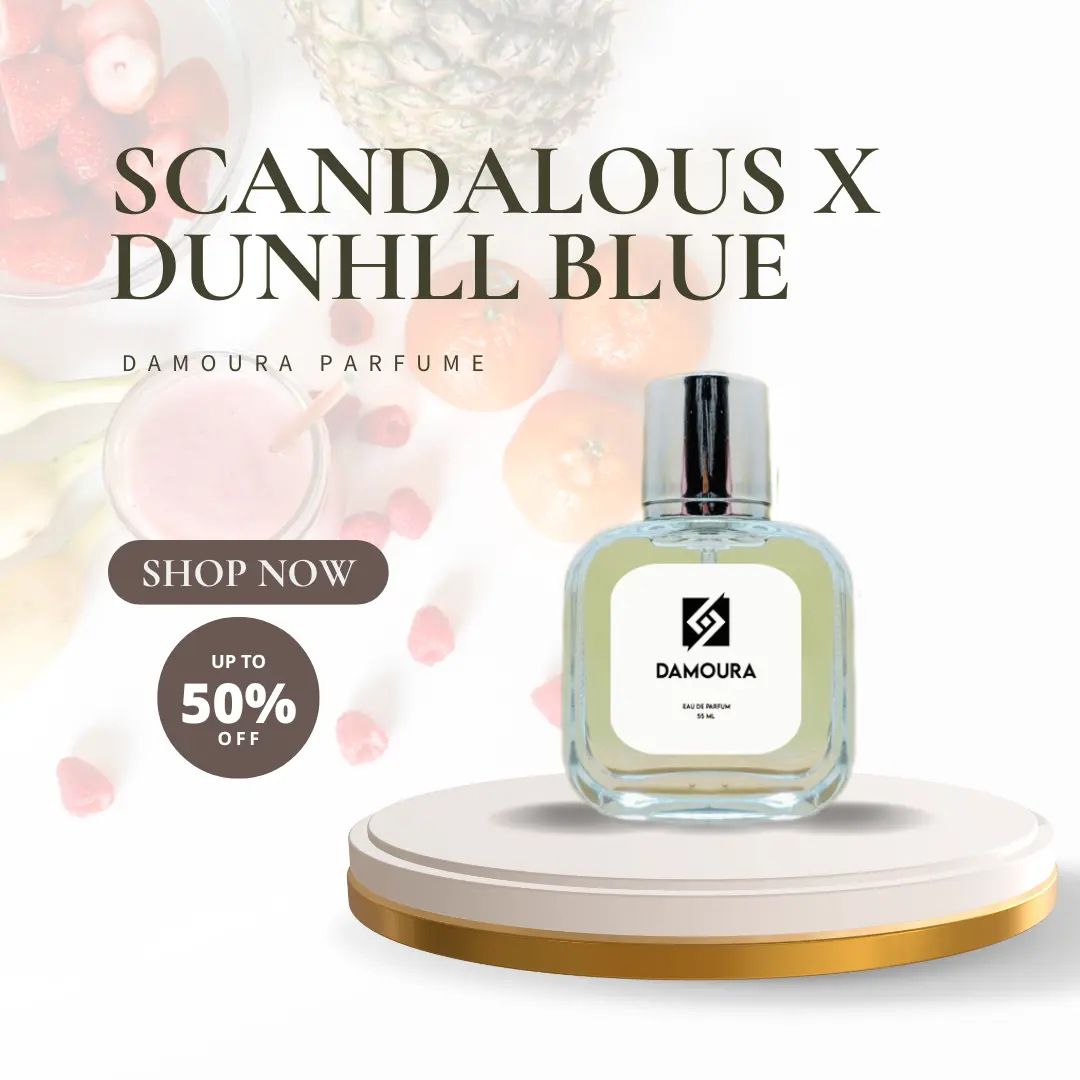 SCANDALOUS X DUNHIL BLUE 55ML Parfum By Damoura Official - Parfum Premium Free Tester