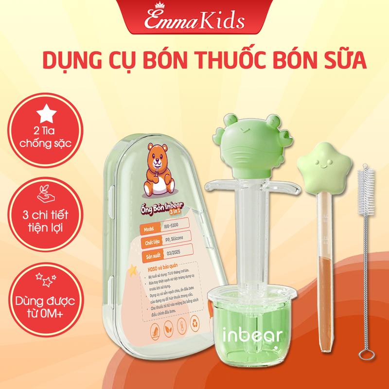  Dụng Cụ Cho Bé Uống Sữa Uống Th uốc Chống Sặc Tiện Dụng Tặng kèm hộp đựng và cọ rửa ống 