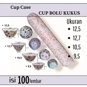 Kertas Cup Bolu Kukus Mekar Cake Case Cup Bolu Paper Cup Muffin Motif Alas Onde Kertas Alas Snack Alas Pie Paper Cup Cake Cases Ukuran 12,7 12,5 10,5 9,5
